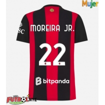 Camiseta AC Milan Diego Moreira #22 Primera Equipación para mujer 2026-27 manga corta